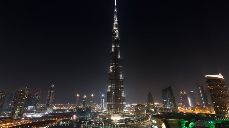 Burj Khalifa at night
