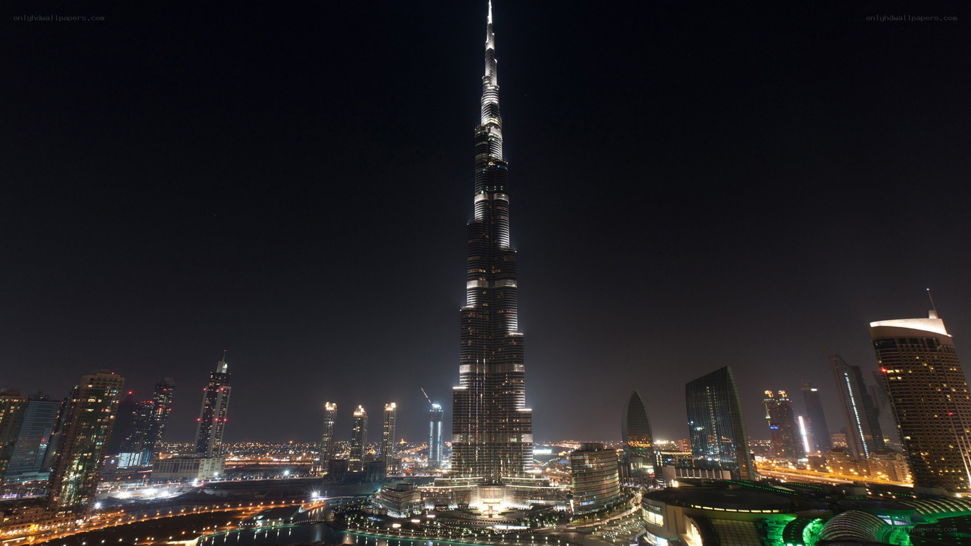Burj Khalifa at night