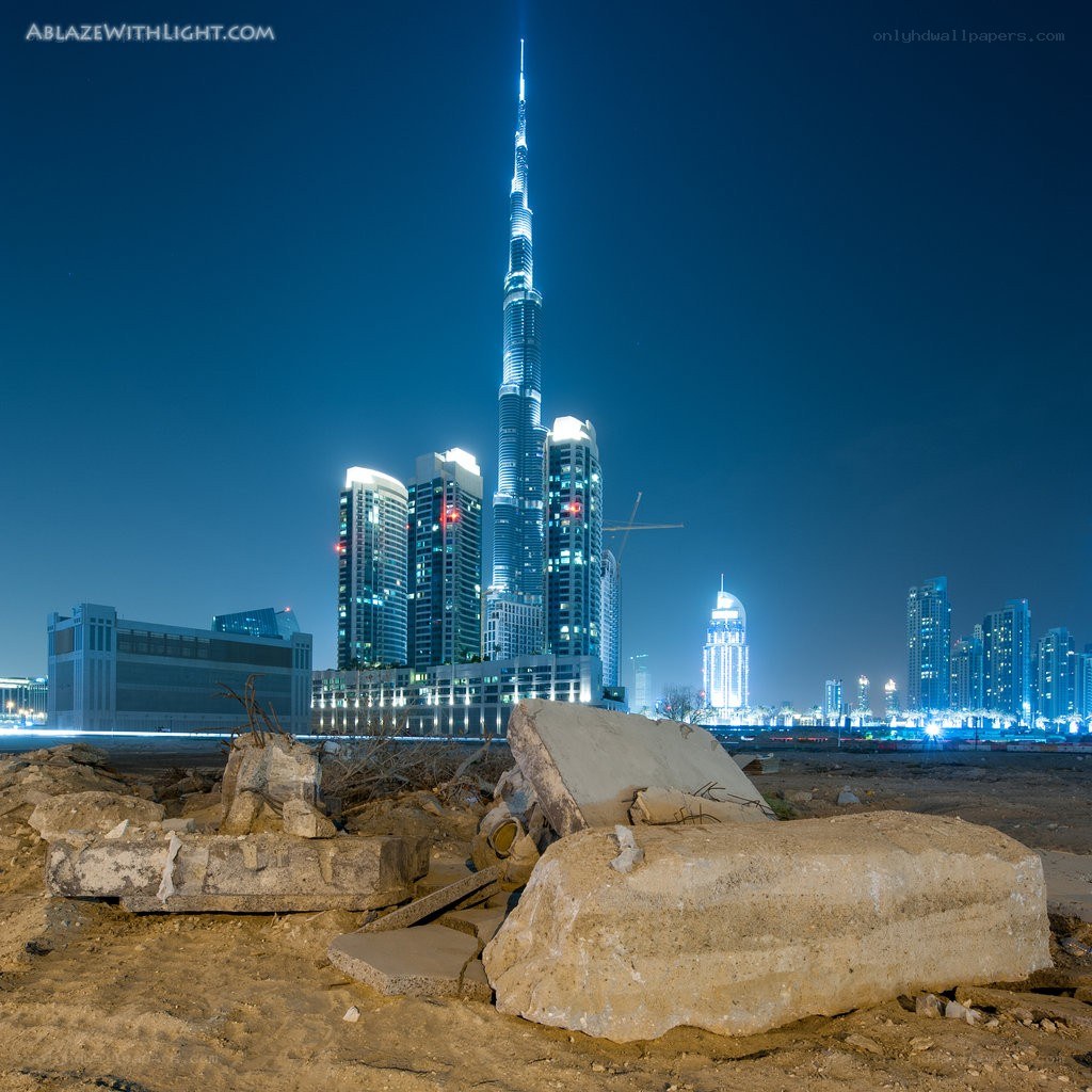 Burj Khalifa at night