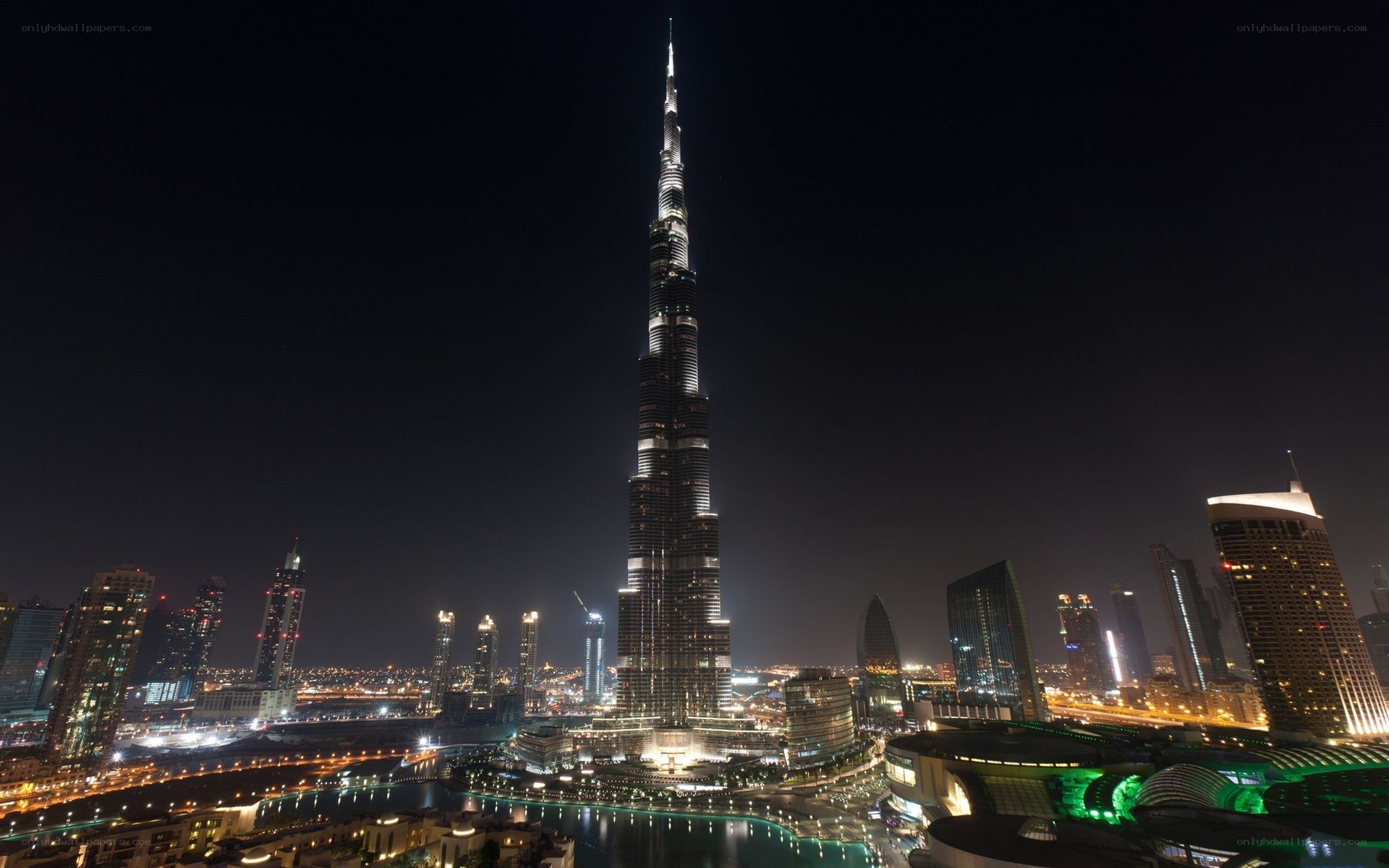 Burj Khalifa at night