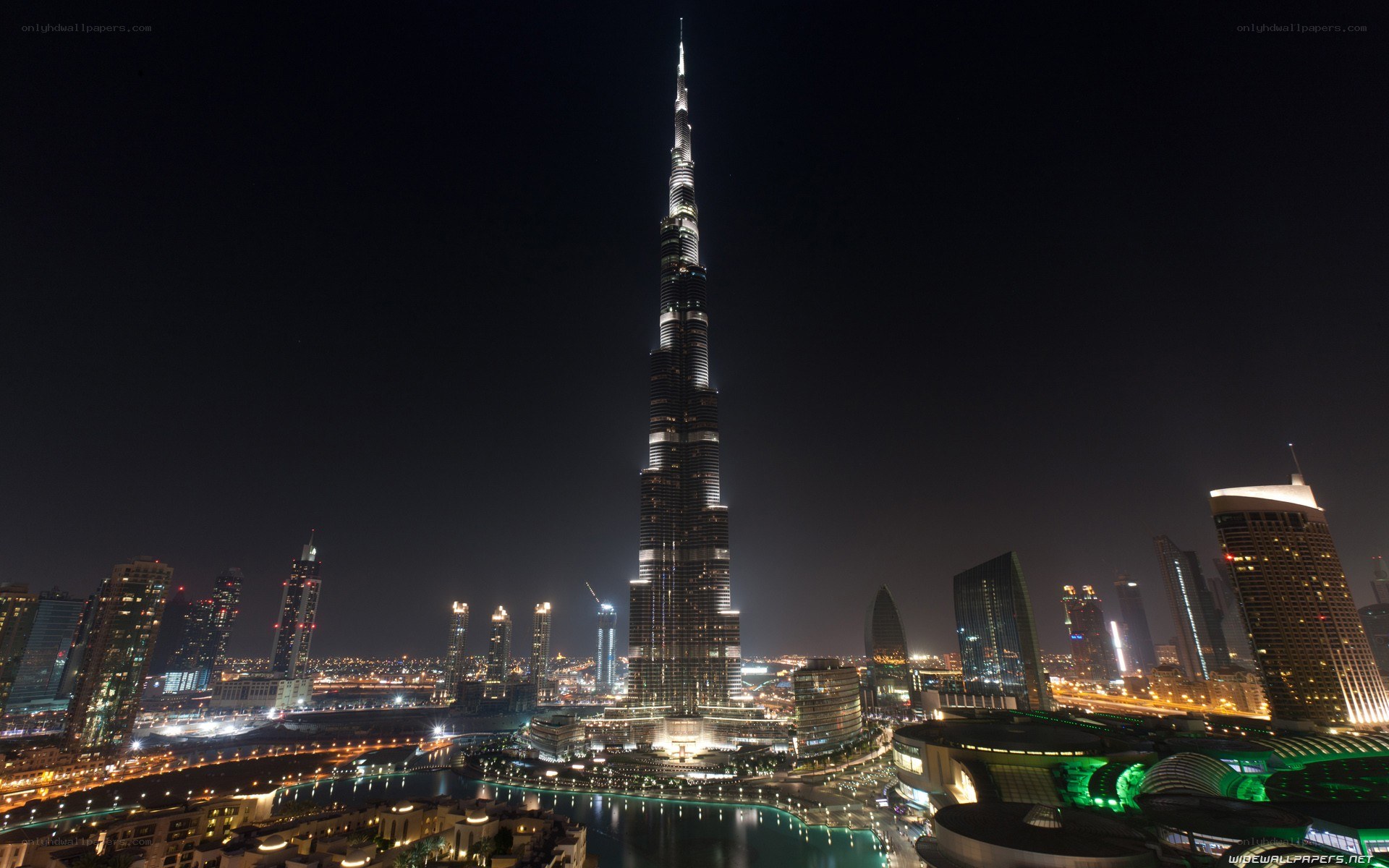 Burj Khalifa at night