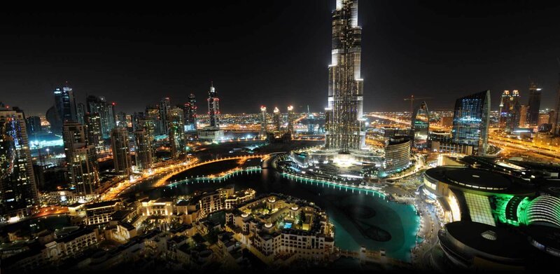 Burj Khalifa at Night — Black