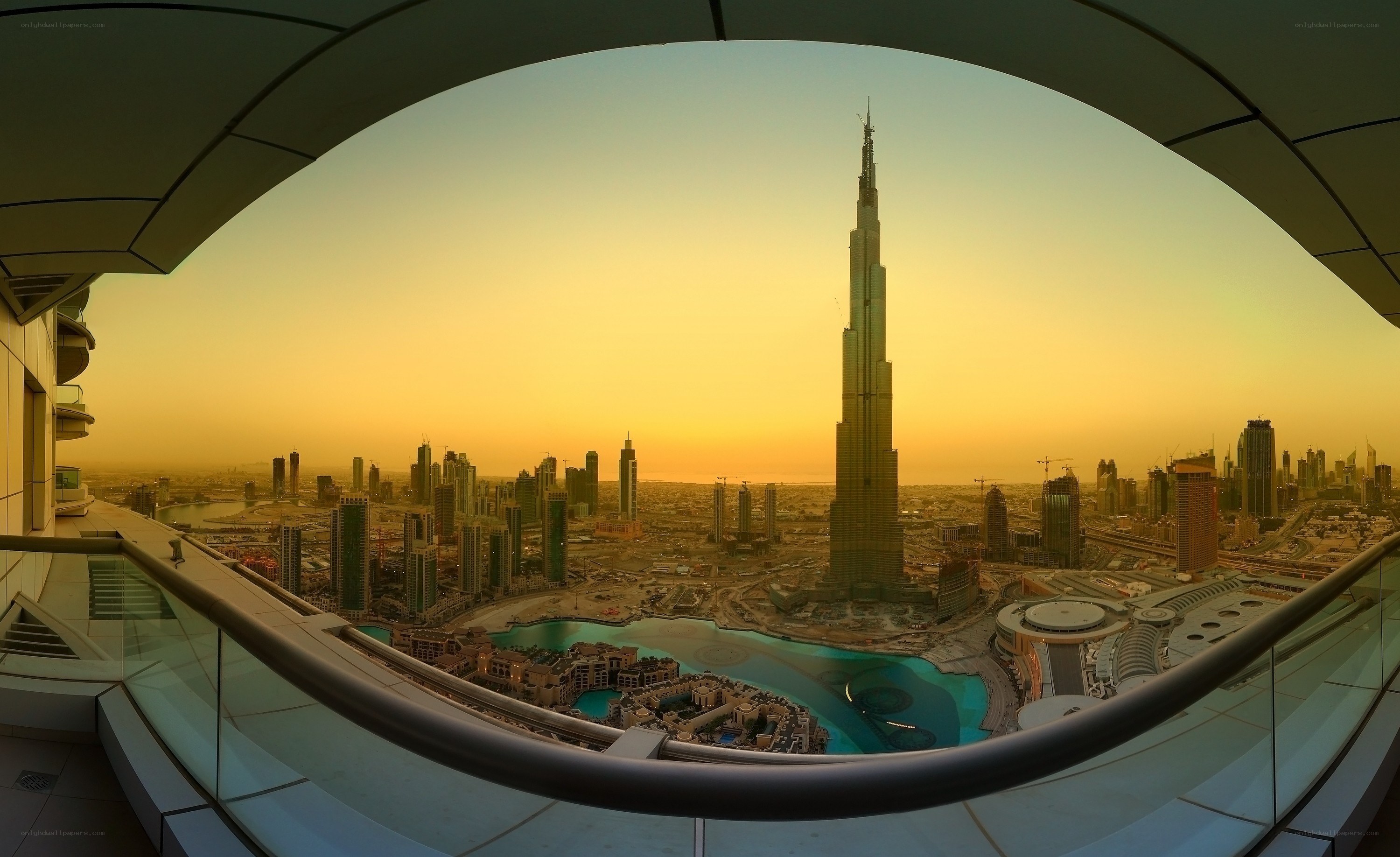 Burj Khalifa at sunset