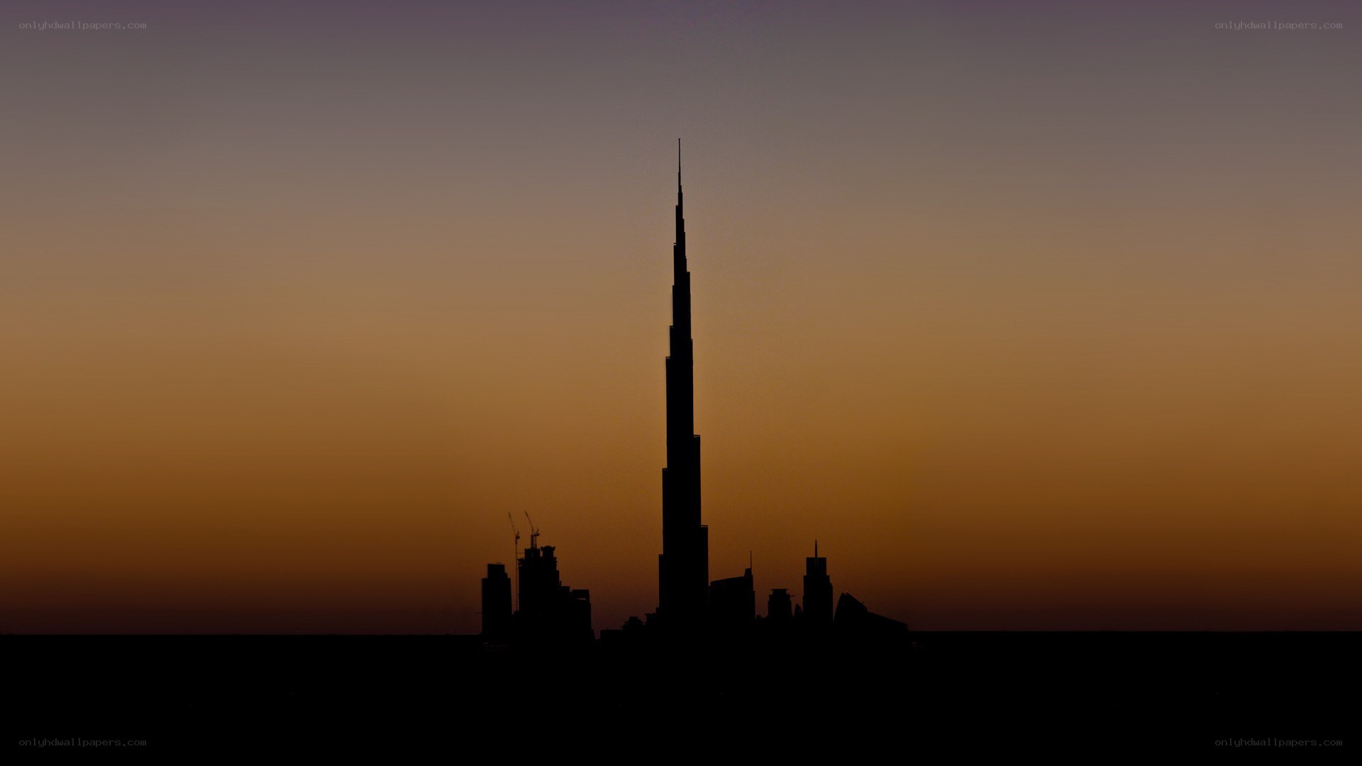 Burj Khalifa at sunset