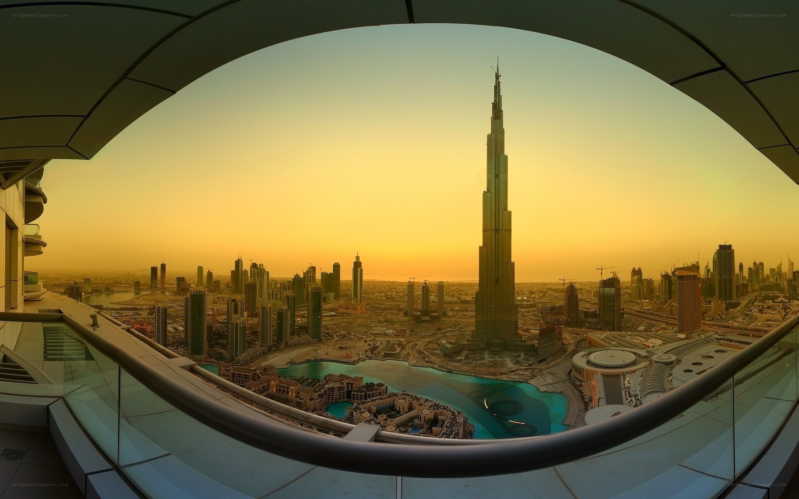 Burj Khalifa at sunset