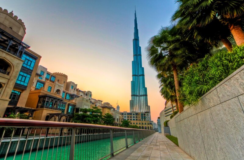 Burj Khalifa at Sunset — Blue