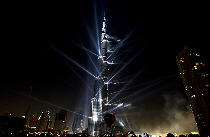 Burj Khalifa light show