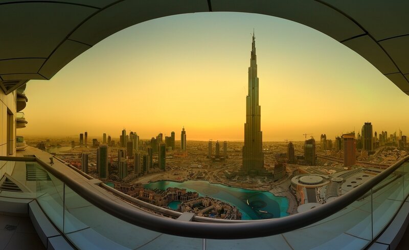 Burj Khalifa Skyline — Gold