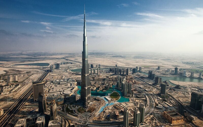 Burj Khalifa Tower — Blue