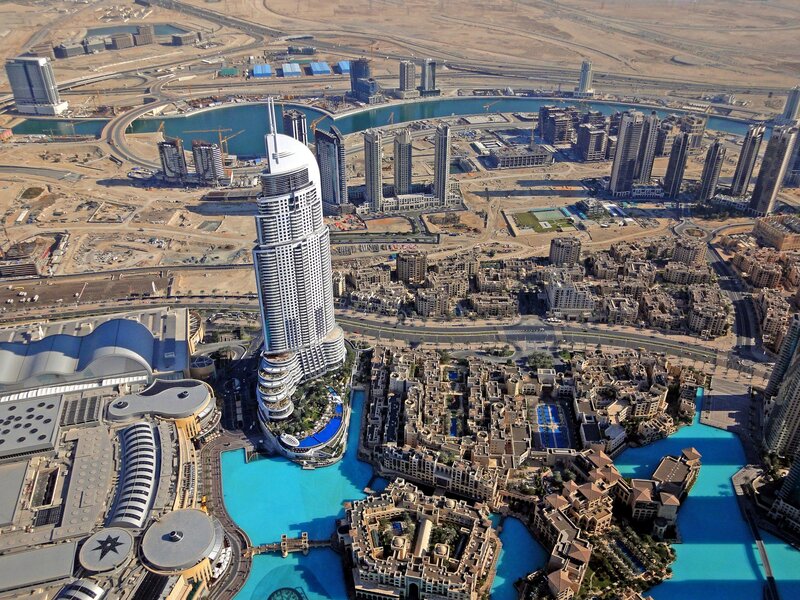 Burj Khalifa Tower — Blue, Urban