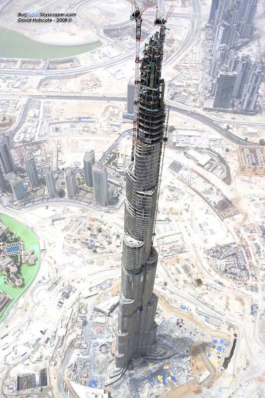 Burj Khalifa under construction