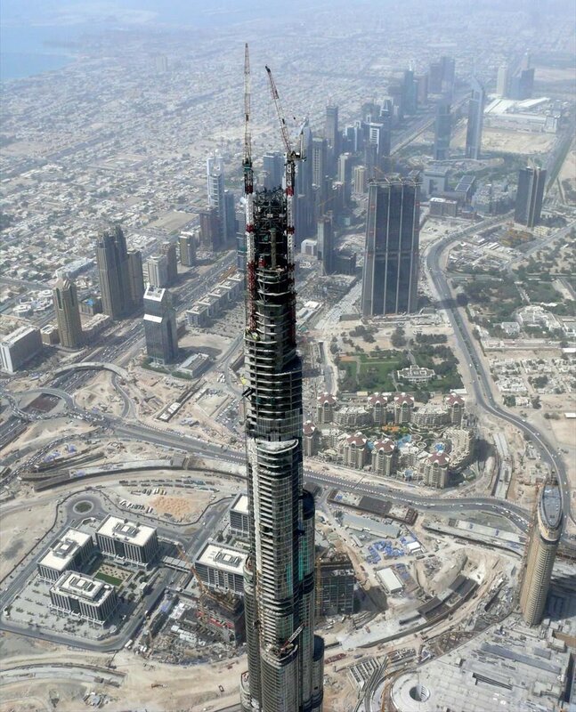 Burj Khalifa under construction