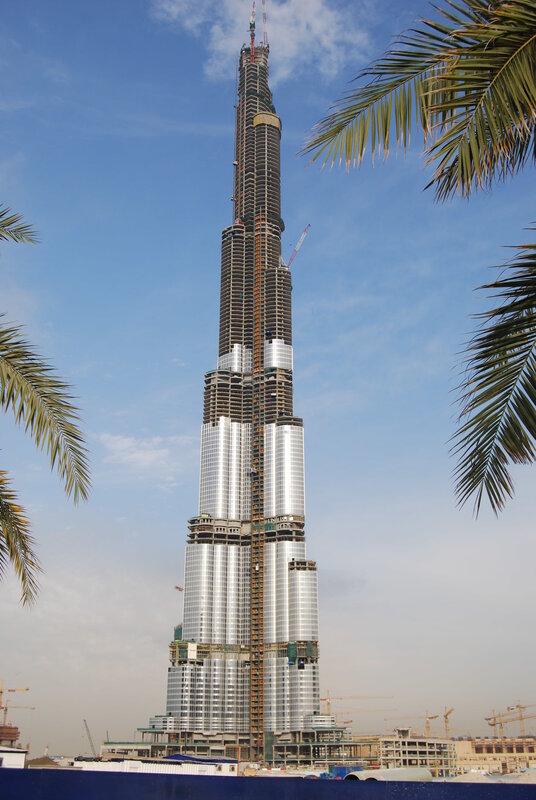 Burj Khalifa under construction