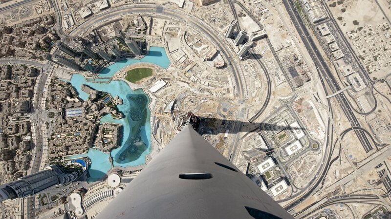 Burj Khalifa View — Gray, Dramatic, Afternoon