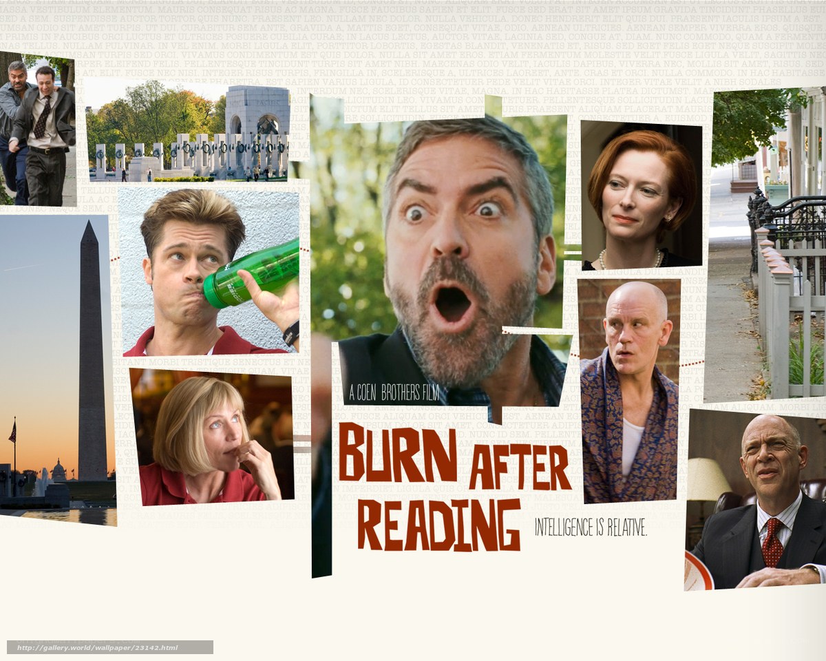 Burn After Reading movie collage