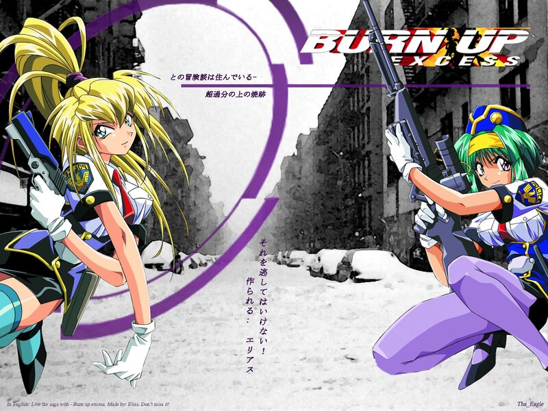 Burn Up Excess anime art