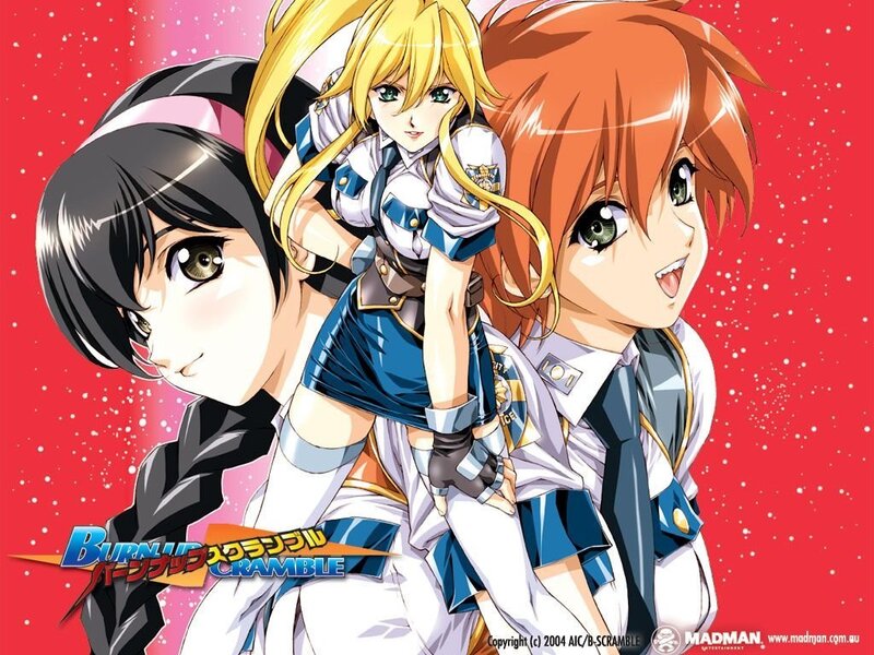 Burn-Up Scramble anime characters