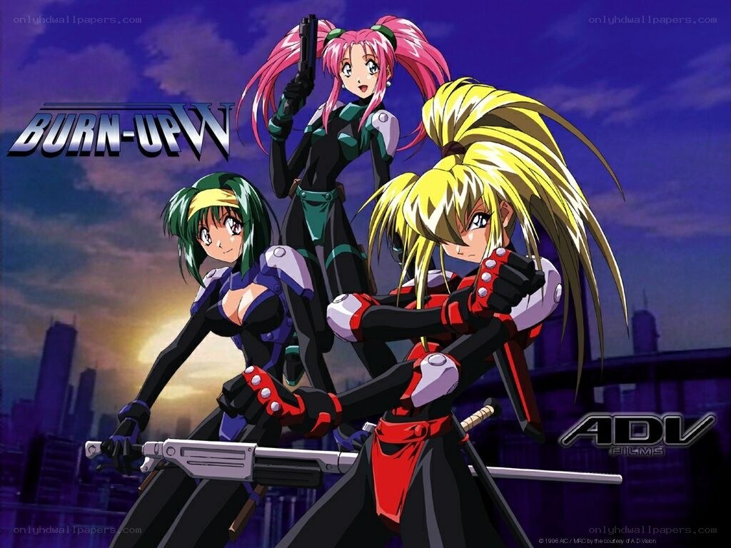 Burn-Up W anime characters
