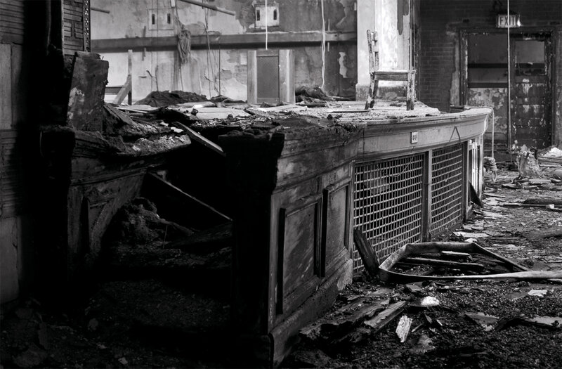 Burned-out Building Interior