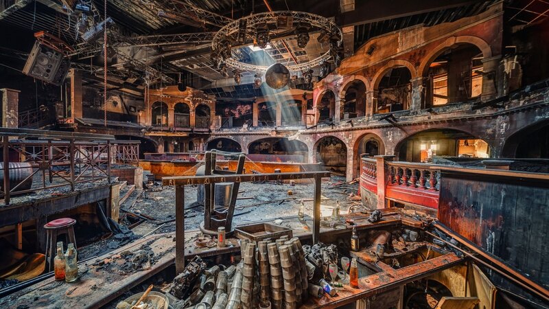 Burned-out Theater Interior