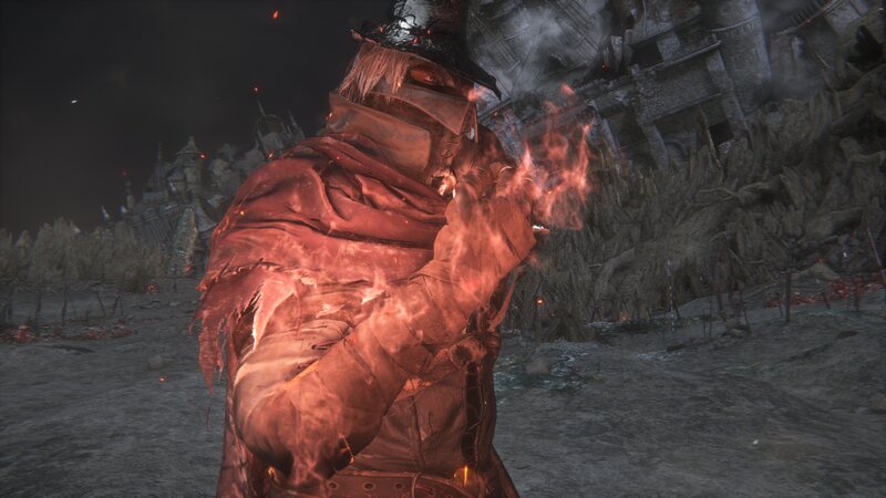 Burning Armored Figure