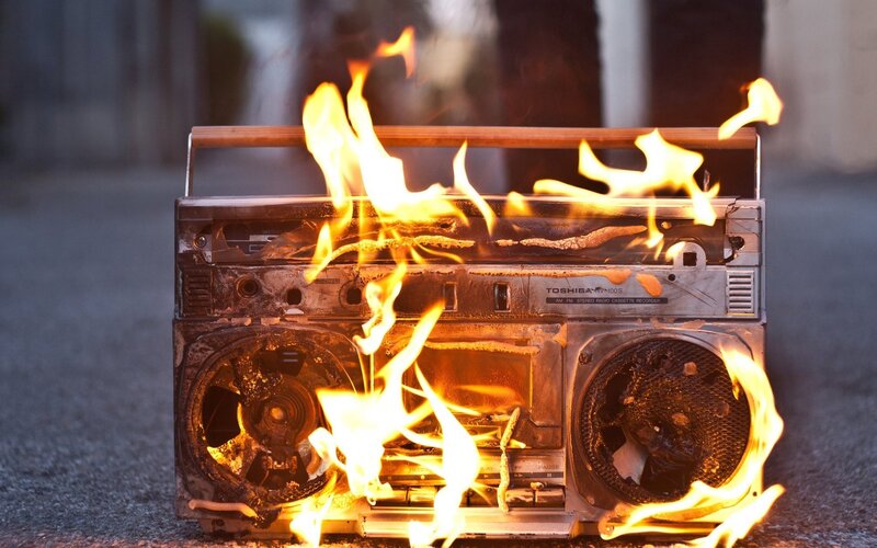 Burning Boombox