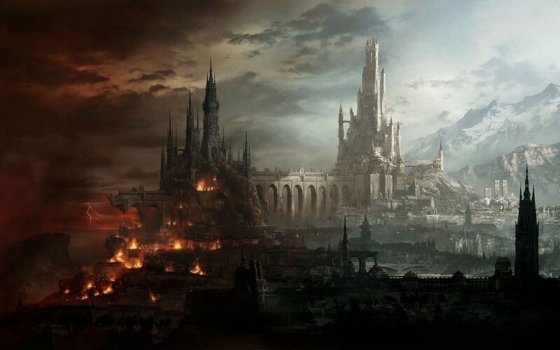 Burning Castle City