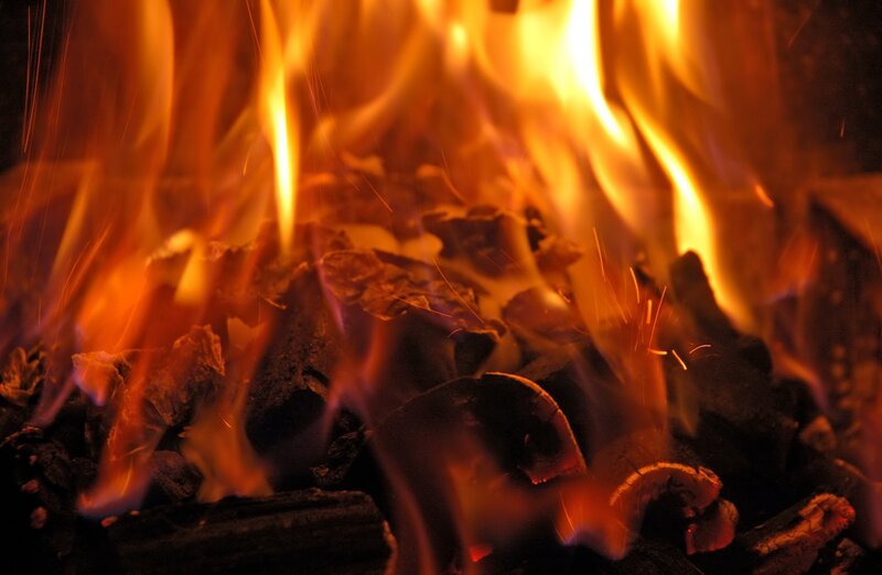 Burning Charcoal — Orange