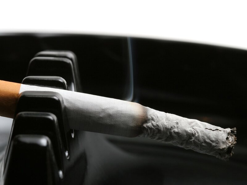 Burning Cigarette — Black, Dramatic
