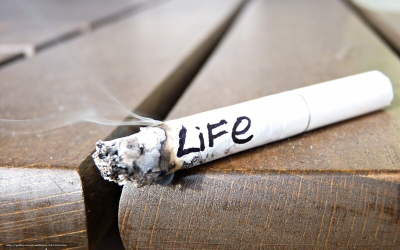 Burning Cigarette — Brown, Calm