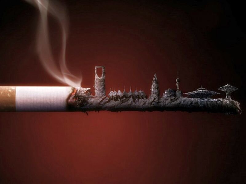 Burning Cigarette City