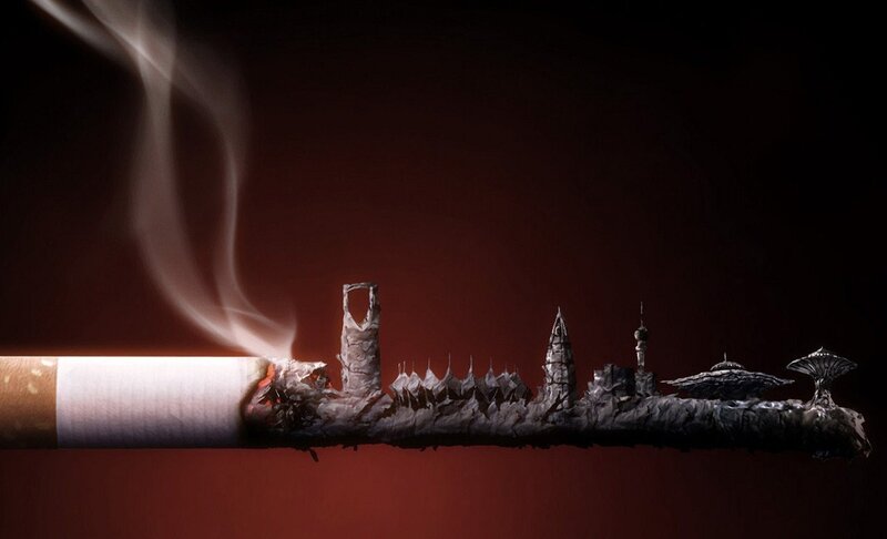 Burning Cigarette