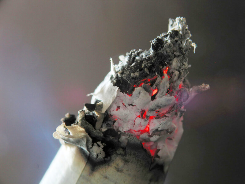 Burning Cigarette Tip — Red