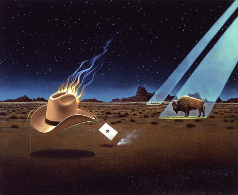 Burning Cowboy Hat