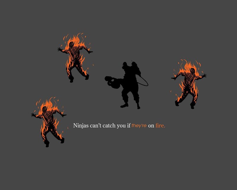 Burning Figures and Ninja