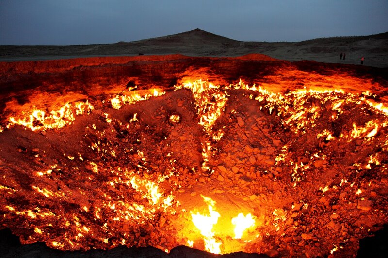 Burning Gas Crater — Orange