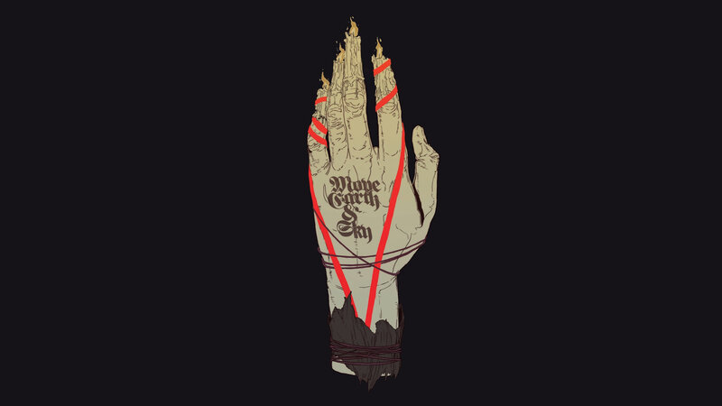 Burning Hand with Text