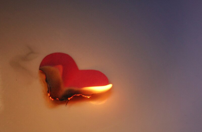 Burning Heart Shape
