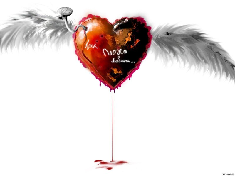 Burning Heart with Wings
