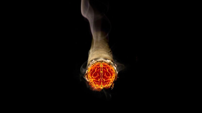 Burning Joint with Brain — Black