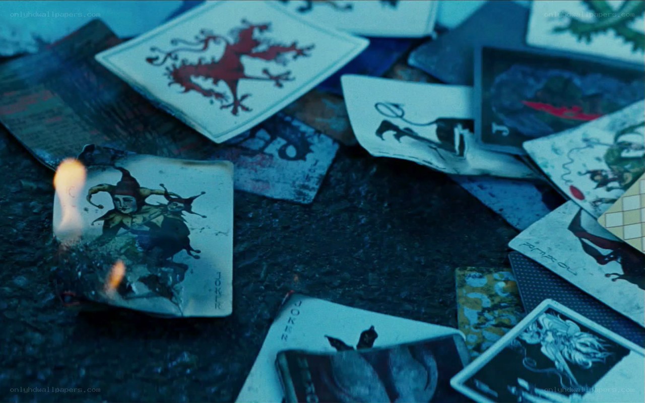 burning joker cards