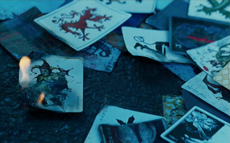 Burning Joker Cards — Blue