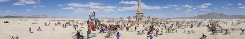 Burning Man festival in the desert