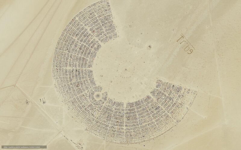 Burning Man festival layout
