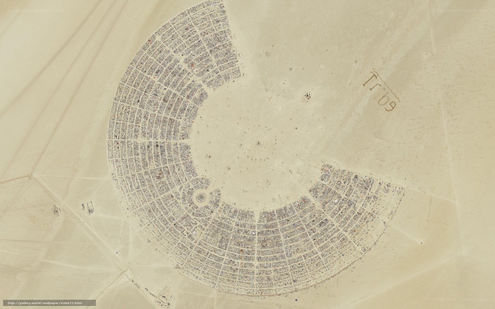 Burning Man festival layout