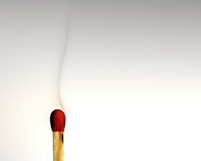 Burning Matchstick — Red