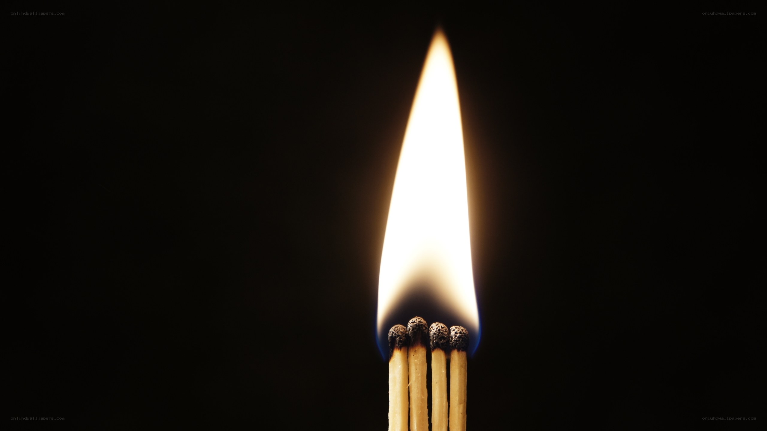 Burning matchsticks