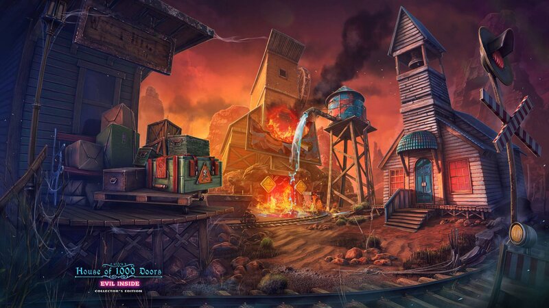 Burning Mine Town
