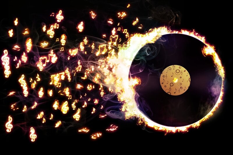 burning music disc