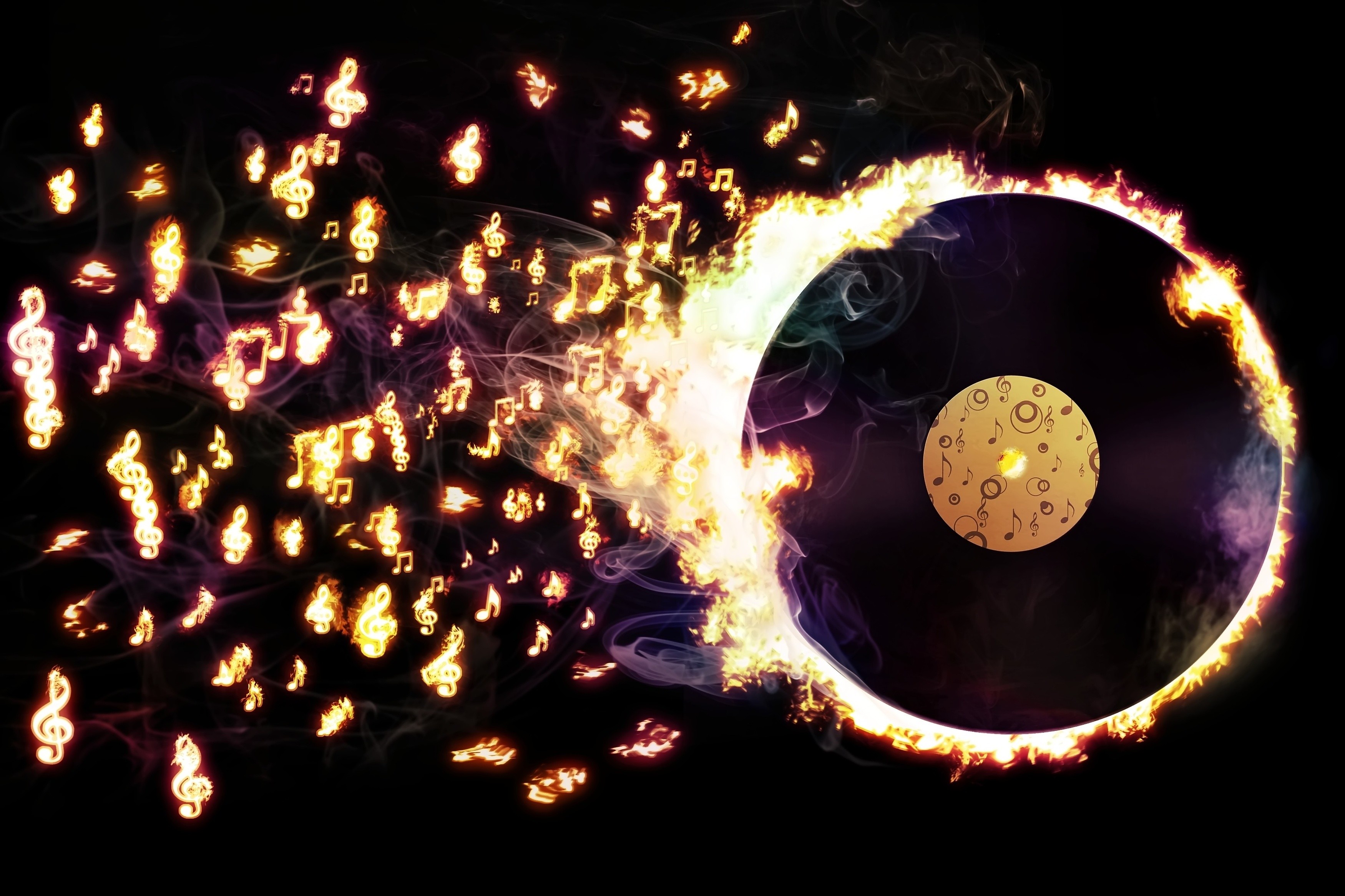 burning music disc